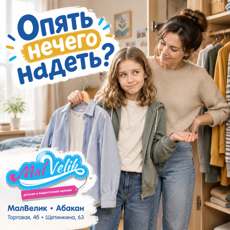 🎒 Понедельник в МалВелик — а у школьника опять «нечего надеть»?