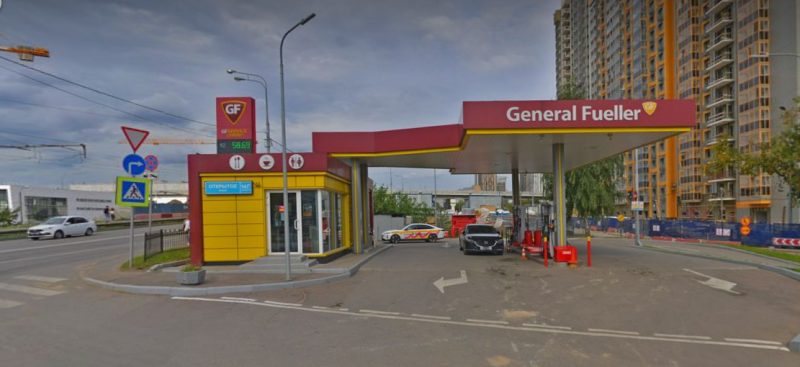 автозаправочная станция GF по адресу город Москва, Открытое шоссе, 14Гс1 92, 95, 95 ultima, кафе