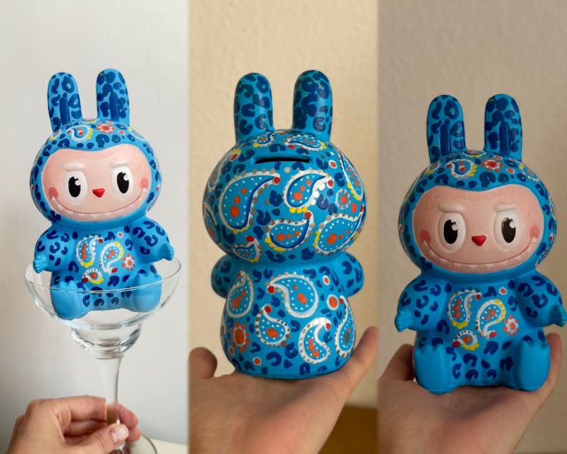 Роспись игрушки Лабубу в от Артвайбс в ресторане Сплетни by Anna Asti