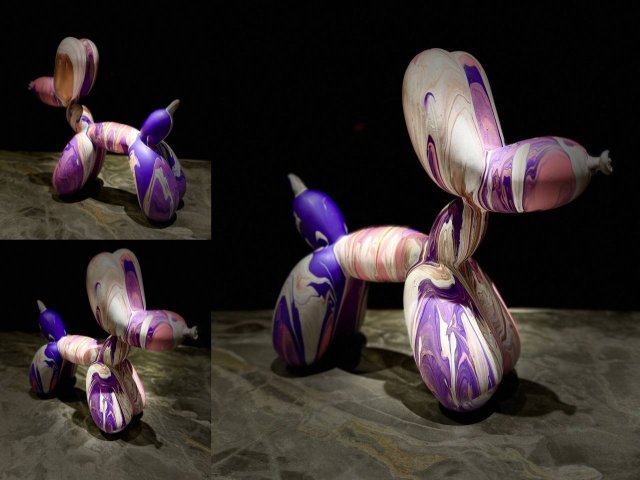 Роспись собачки Ballon Dog в ресторане Сплетни by Anna Asti