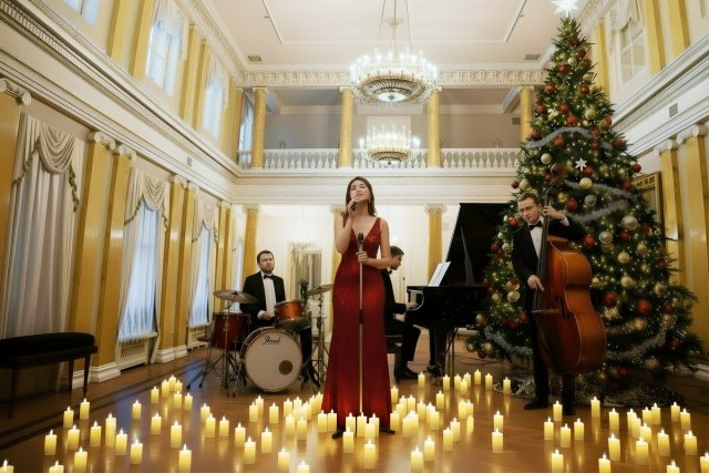 Новогодний джаз при свечах в усадьбе