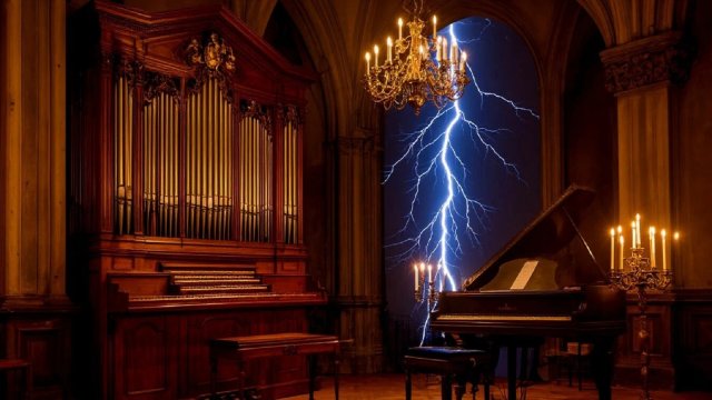 Рок-хиты и новогодняя классика на органе при свечах. Богемный Петербург