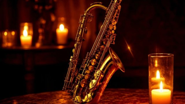 Орган и саксофон при свечах. В Готическом Соборе