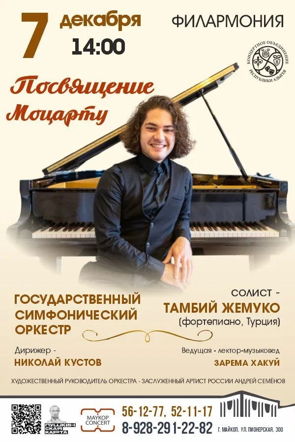 Концерт "Посвящение Моцарту", солист Тамбий Жемуко (Турция)