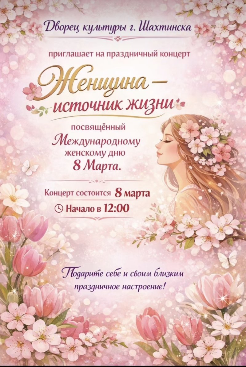 Праздничный концерт Женщина - источник жизни