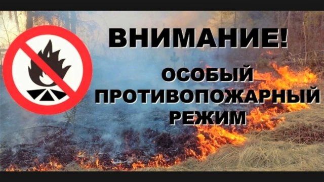 С 22 апреля на территории Лениногорского района установлен особый противопожарный режим