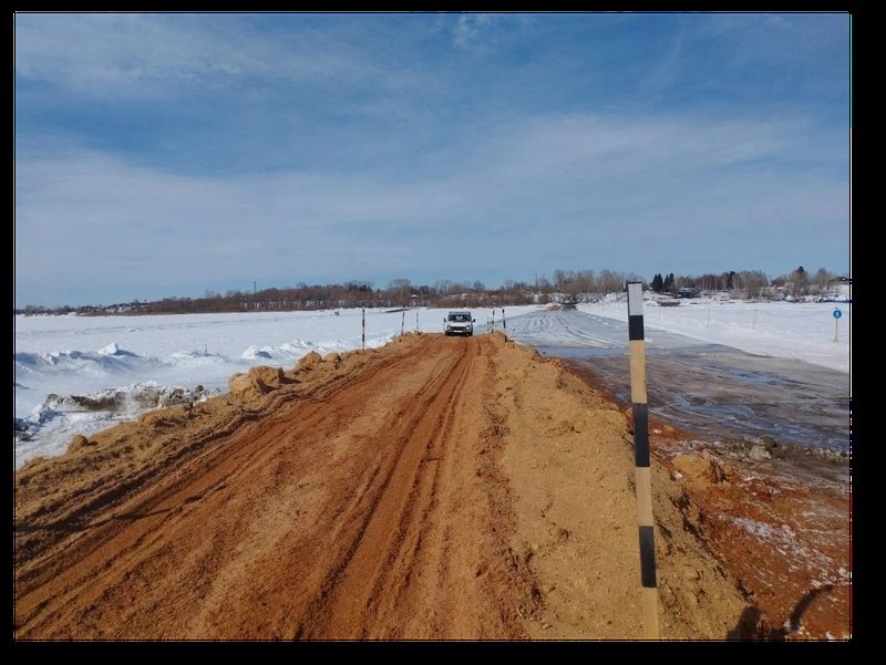 В Томской области продолжается снижение тоннажа региональных ледовых переправ