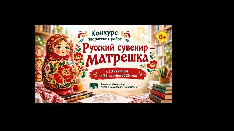Юных жителей Томской и Запорожской областей приглашают на конкурс «Русский сувенир: матрёшка»