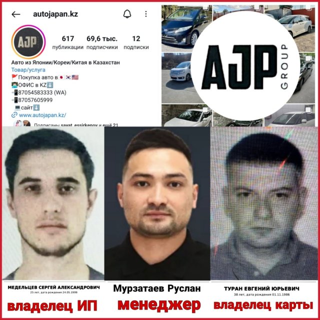 AJP Group ДОЛЖНИКИ autojapan.kz