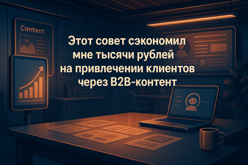 Этот совет сэкономил мне тысячи рублей на привлечении клиентов через B2B-контент