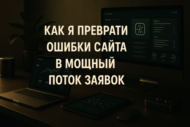 Как я превратил ошибки сайта в мощный поток заявок