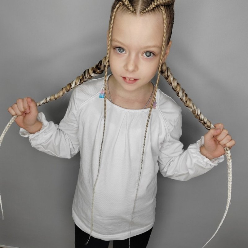 Боксёрские косы в школу