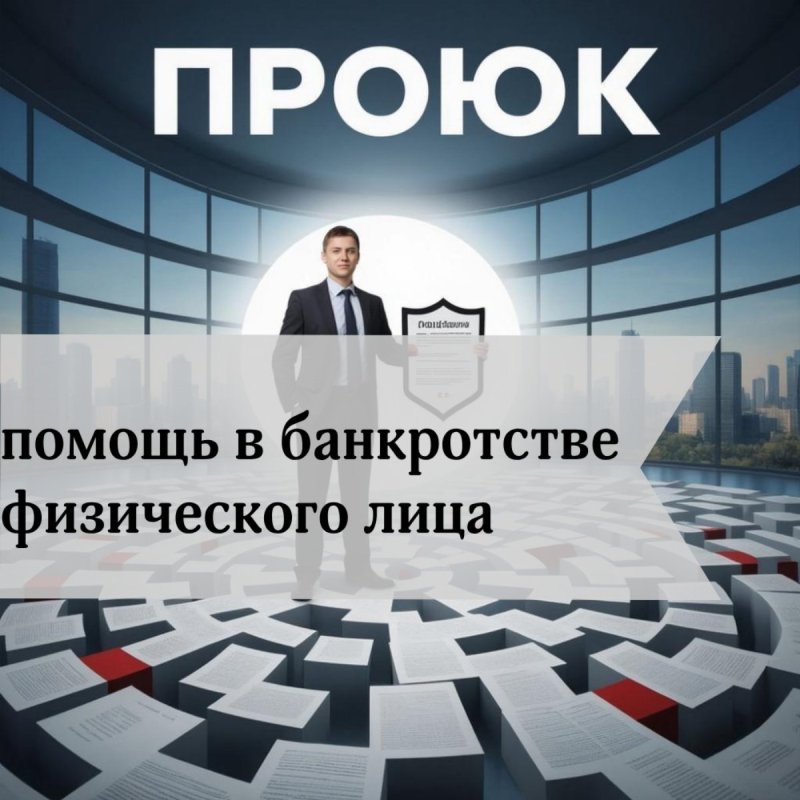 🔹 Профессиональная юридическая помощь в банкротстве физического лица с ПРОЮК 🔹