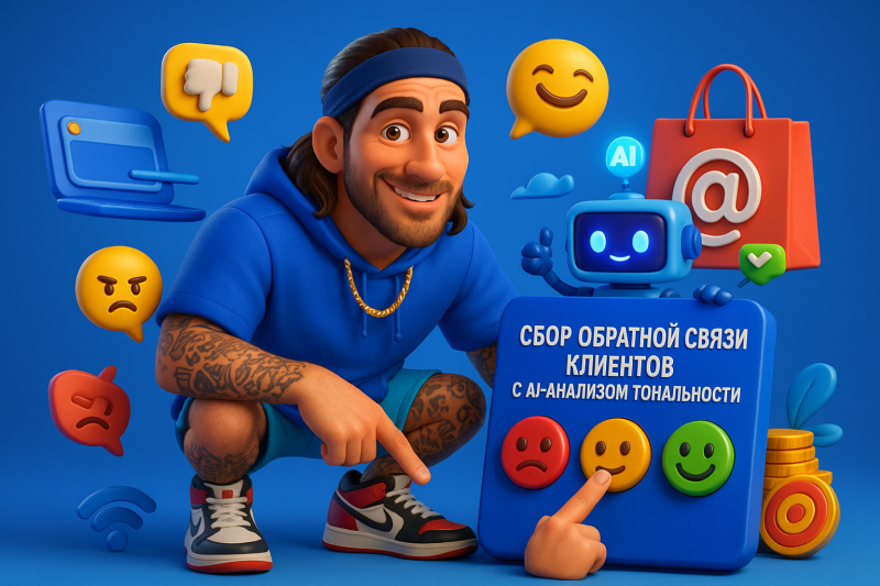 Сбор обратной связи клиентов через AI‑анализ тональности