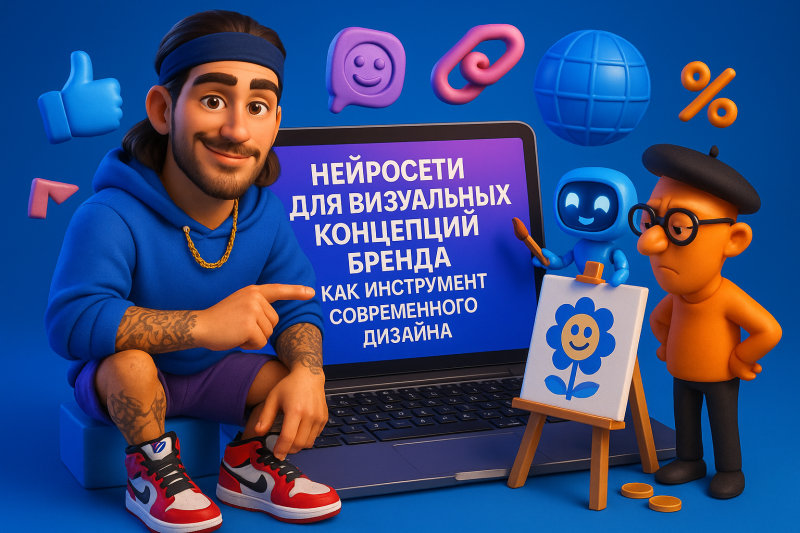 Нейросети для генерации визуальных концепций бренда