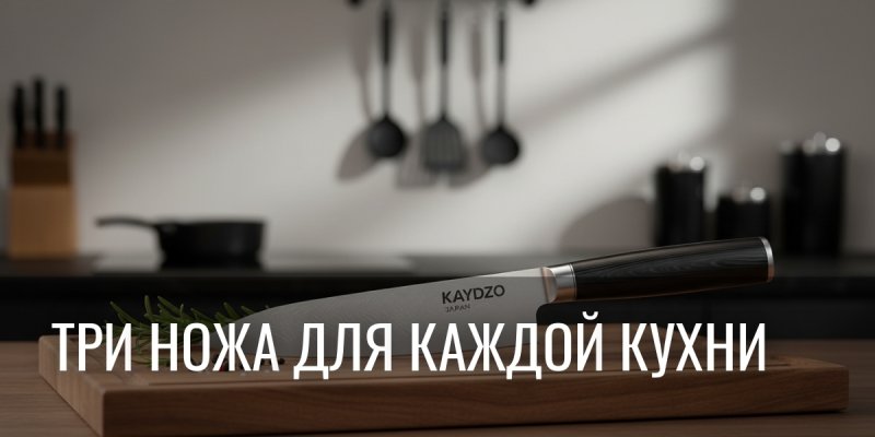Тратишь время на беспорядке и тупых ножах? 3 идеальных кухонных ножа = 99% успеха и кайфа на кухне!