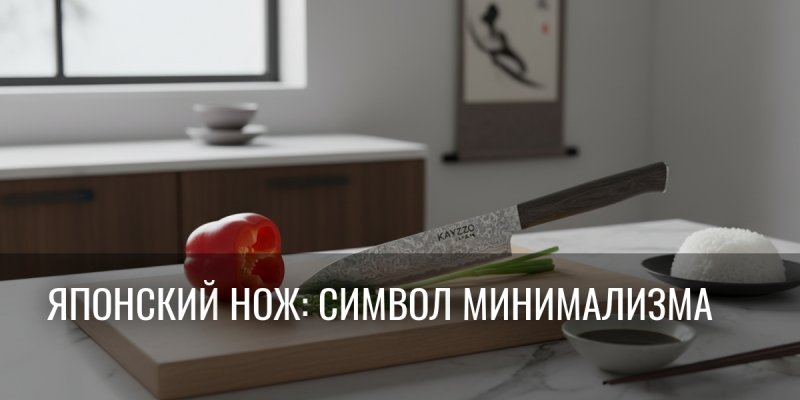 Ваш идеальный минимализм убивает визуальный шум? 1 японский шеф-нож решит проблему кухни за день!