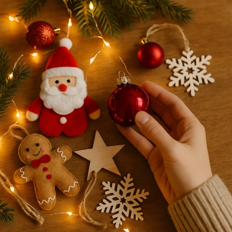 Новогодние украшения, которые поднимут настроение.