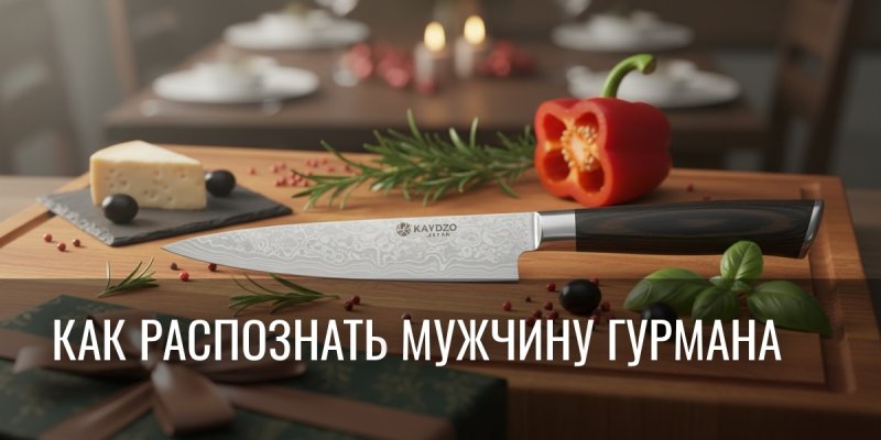 Сделай мужу-гастроэнтузиасту не очередной пылесборник, а WOW-подарок: японский нож Kaydzo, который вдохновит создавать!