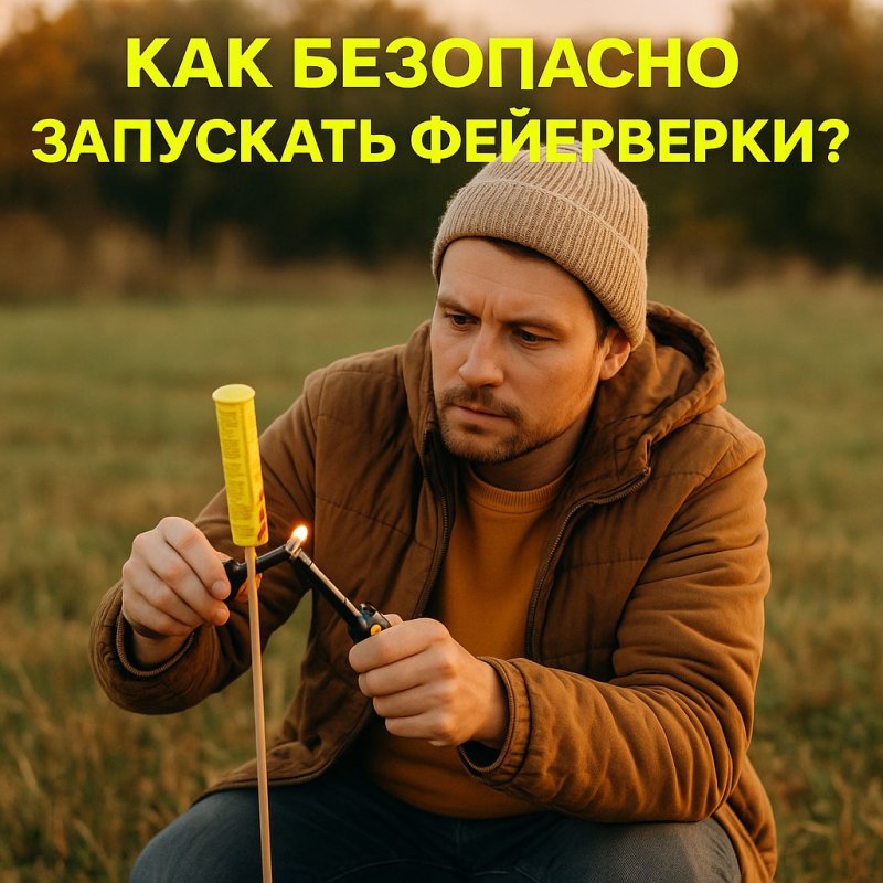 Как безопасно запускать фейерверки?