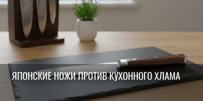 Твои нервы и кухня под угрозой: 3 японских ножа навсегда избавят от хаоса и визуального шума!