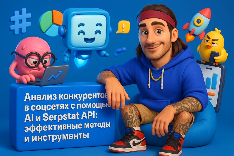 Анализ конкурентов в соцсетях с AI и Serpstat API