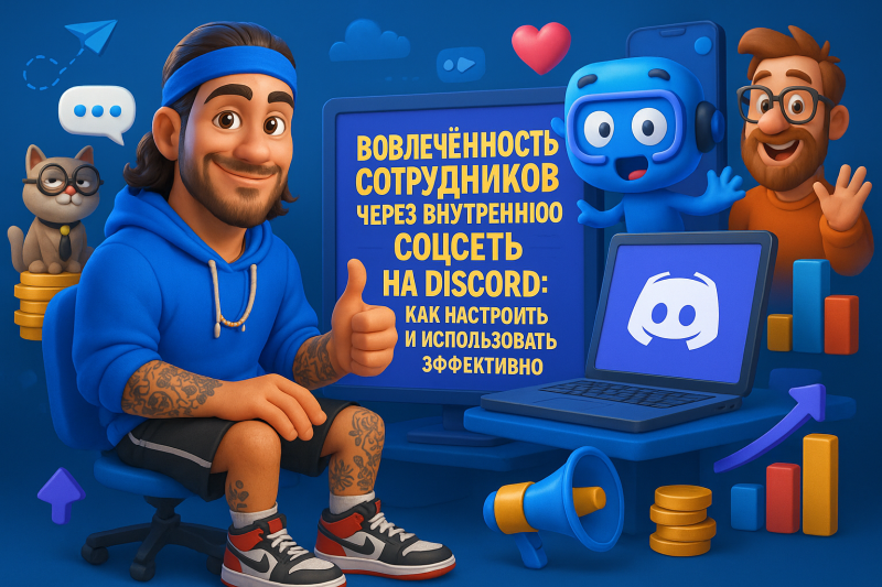 Вовлечённость сотрудников: внутренняя соцсеть на Discord