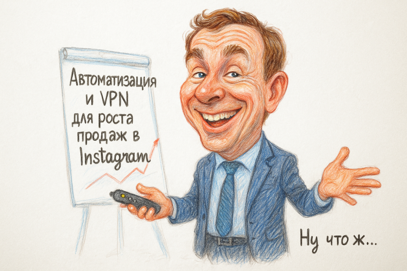 Сколько денег каждую неделю ты теряешь в Instagram, пока конкуренты уже автоматизировали продажи через VPN?