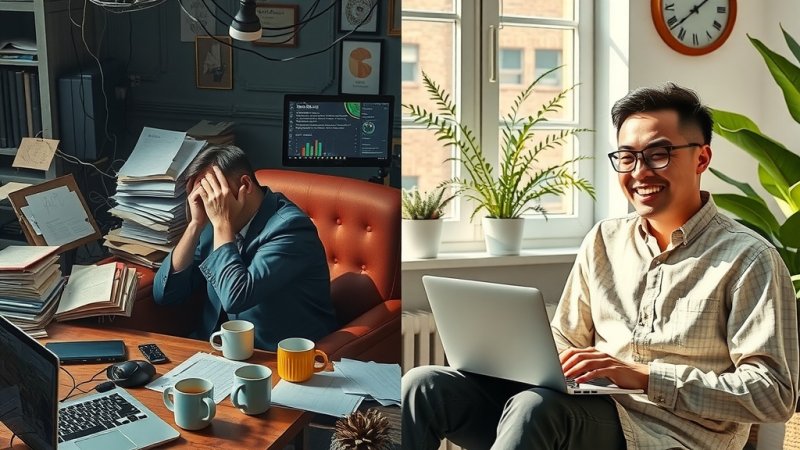 Настройка автоматических триггеров через Make.com для борьбы с выгоранием и повышения продуктивности в работе