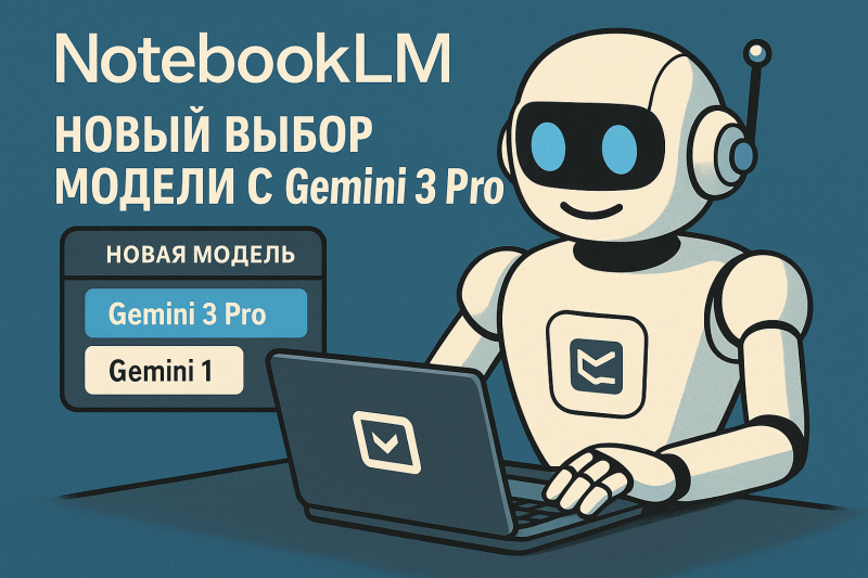 Новый уровень: NotebookLM и модельный селектор Gemini 3 Pro!