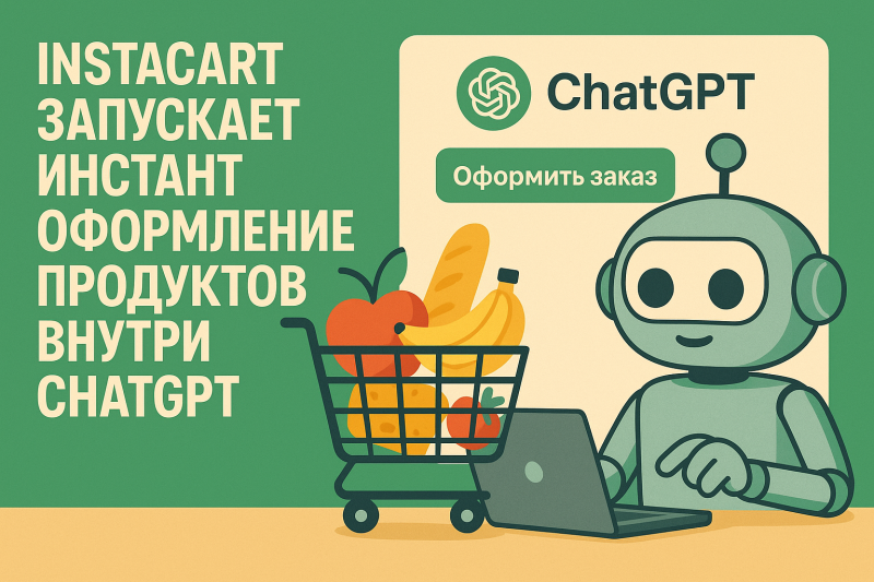 Заказывай продукты в два клика: Instacart и ChatGPT объединились!