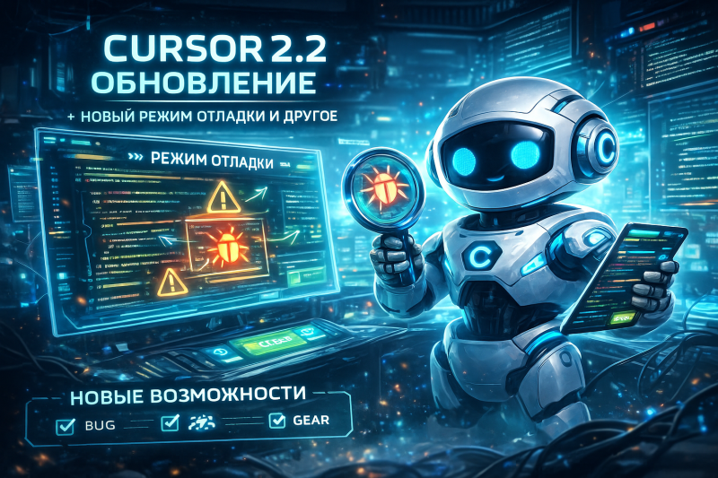 Обновление Cursor 2.2: Новый Режим Отладки и Не только!