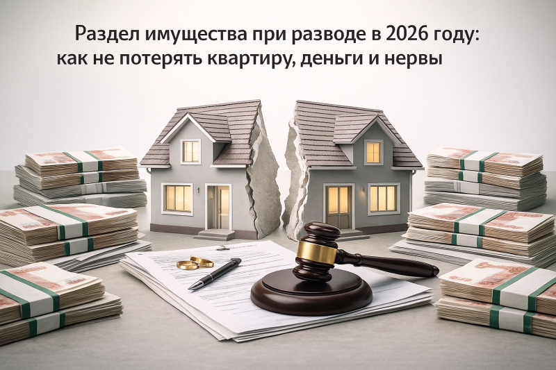Раздел имущества при разводе в 2026 году: как не потерять квартиру, деньги и нервы