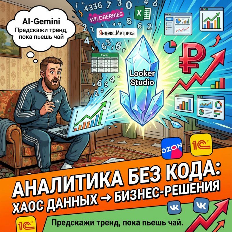 Аналитика без кода: как Google Studio (Looker Studio) помогает принимать решения