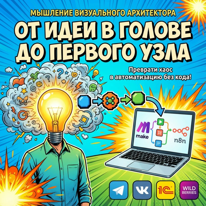Мышление «Визуального Архитектора»: от идеи в голове до первого узла Make/n8n