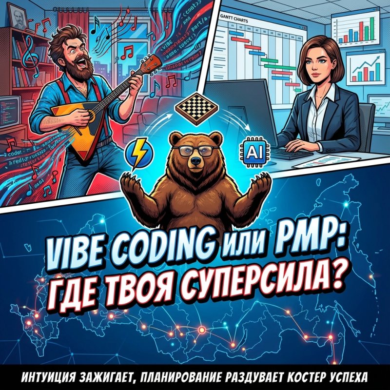 Сравниваем: Vibe Coding (интуиция) vs. PMP (планирование). Что эффективнее?