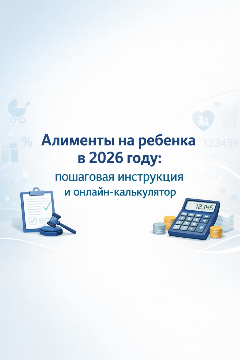 Алименты на ребенка в 2026 году: пошаговая инструкция и онлайн‑калькулятор