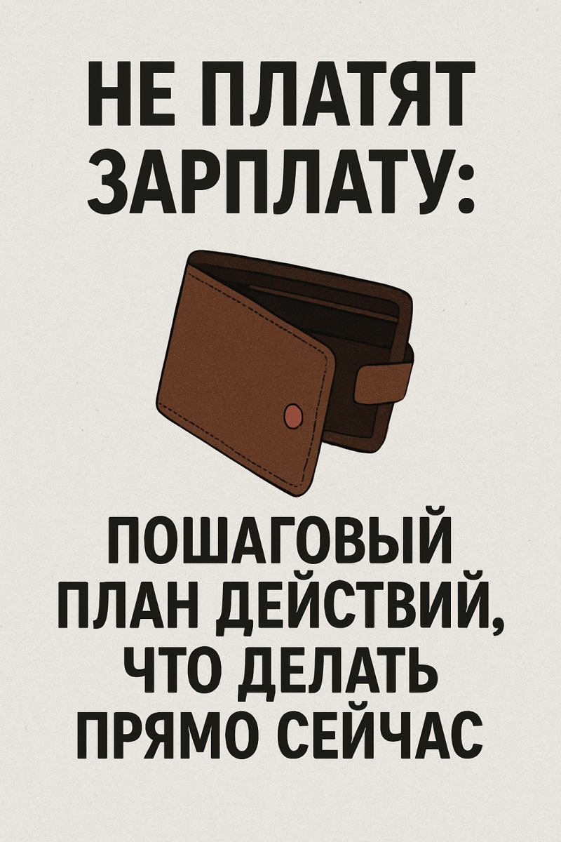 Не платят зарплату: пошаговый план действий, что делать прямо сейчас