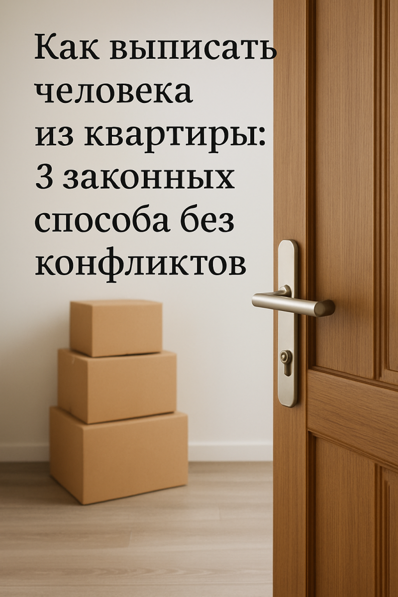 Как выписать человека из квартиры: 3 законных способа без конфликтов