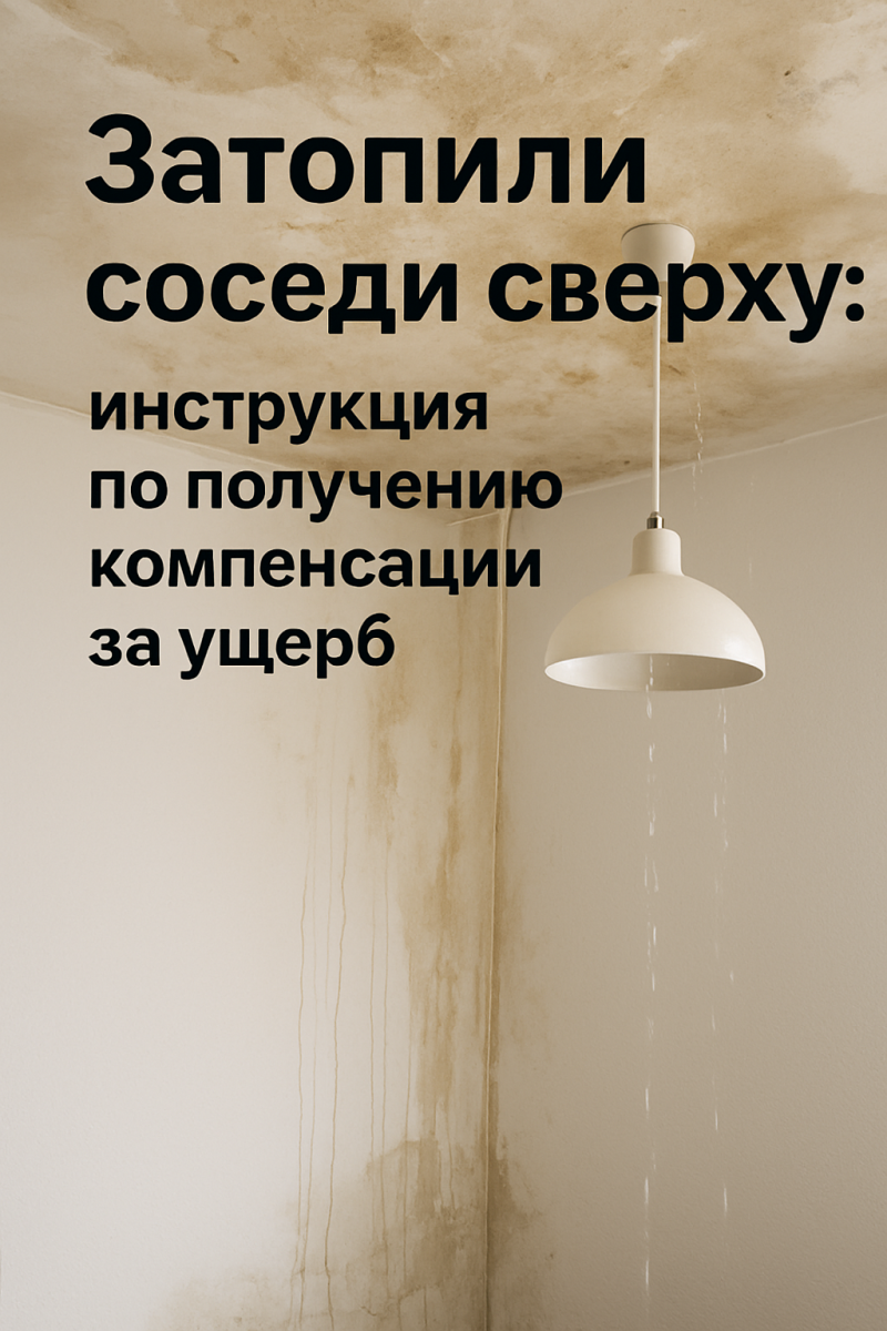 Затопили соседи сверху: инструкция по получению компенсации за ущерб