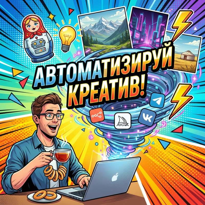 Воркфлоу: Как n8n управляет Midjourney/DALL-E для генерации фона для видео-креативов