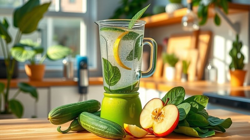 Детокс-коктейль дома: простой рецепт для очищения организма, сияющей кожи и похудения с хлорофиллом!