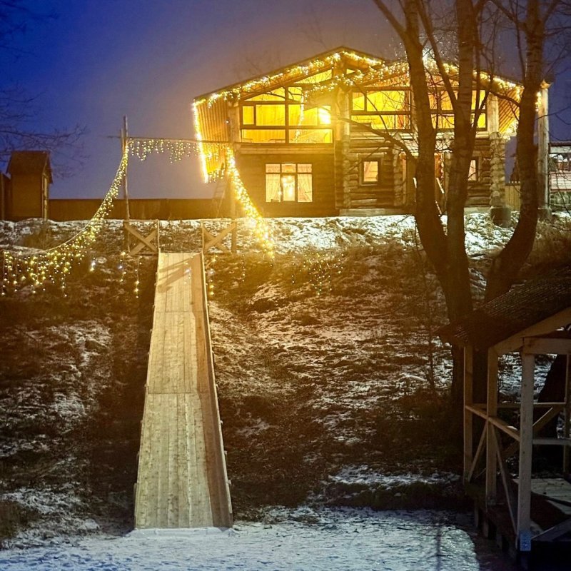 ❄️ Волшебство зимней сказки на базе отдыха "Усадьба у пруда"!!