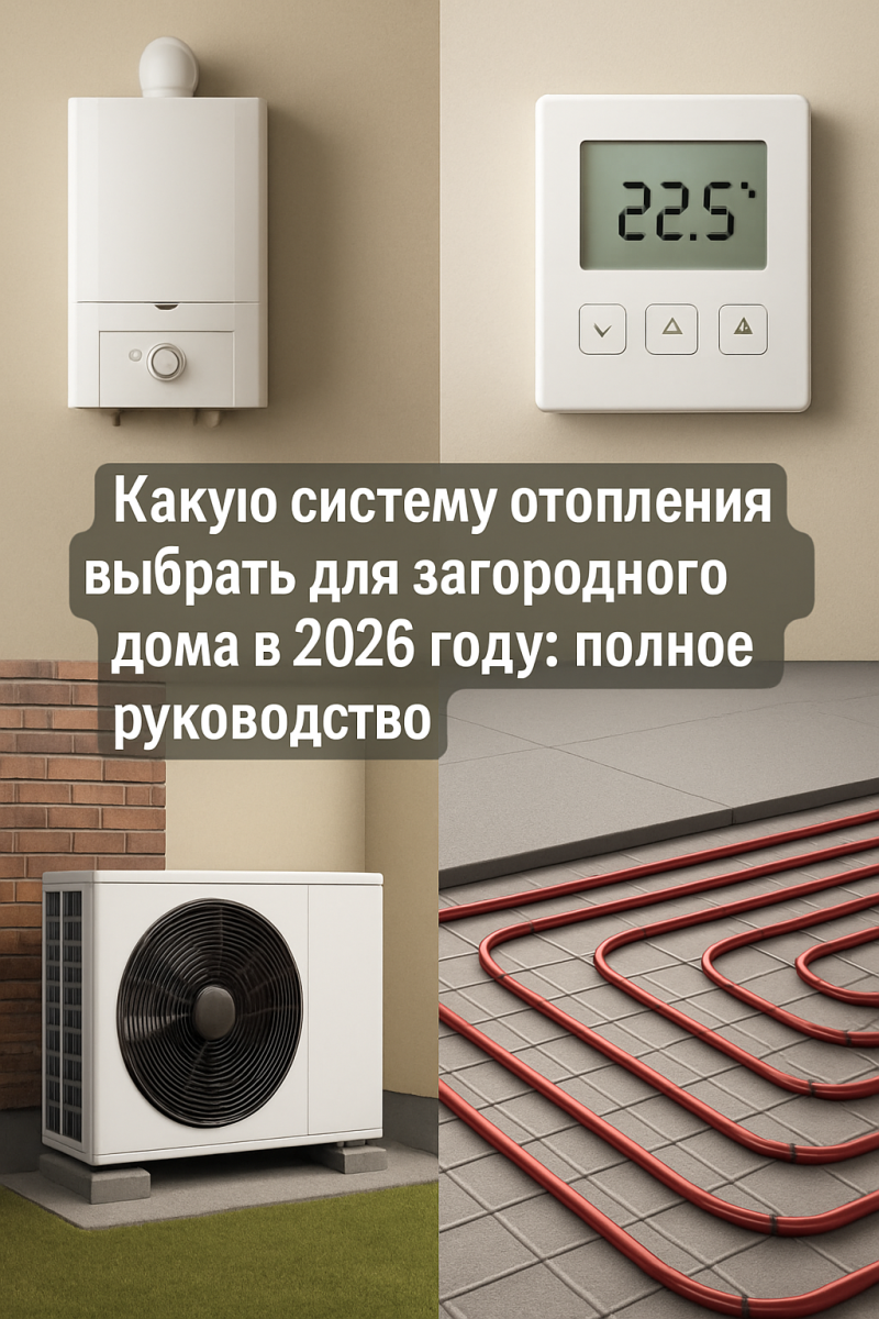 Какую систему отопления выбрать для загородного дома в 2026 году: полное руководство