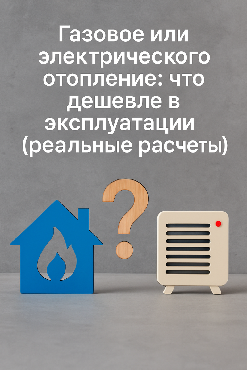 Газовое или электрическое отопление: что дешевле в эксплуатации (реальные расчеты)