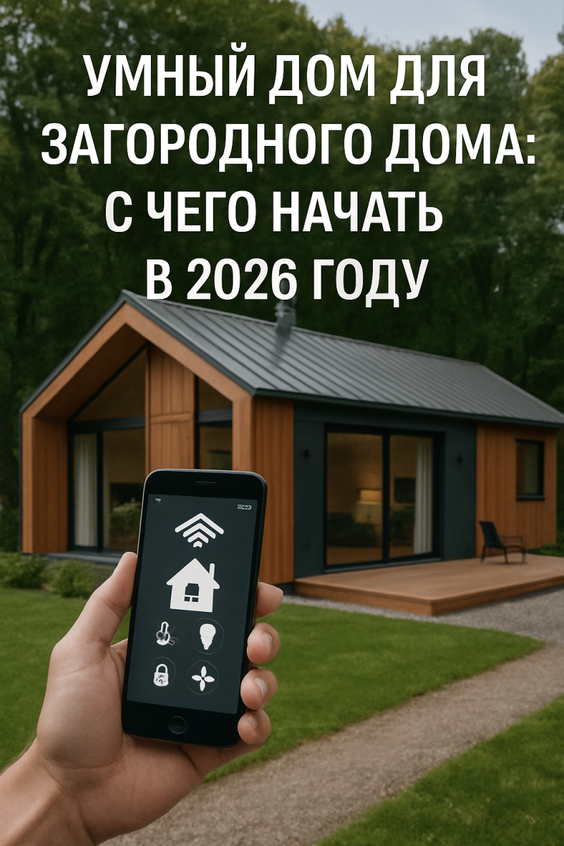 Умный дом для загородного дома: с чего начать в 2026 году
