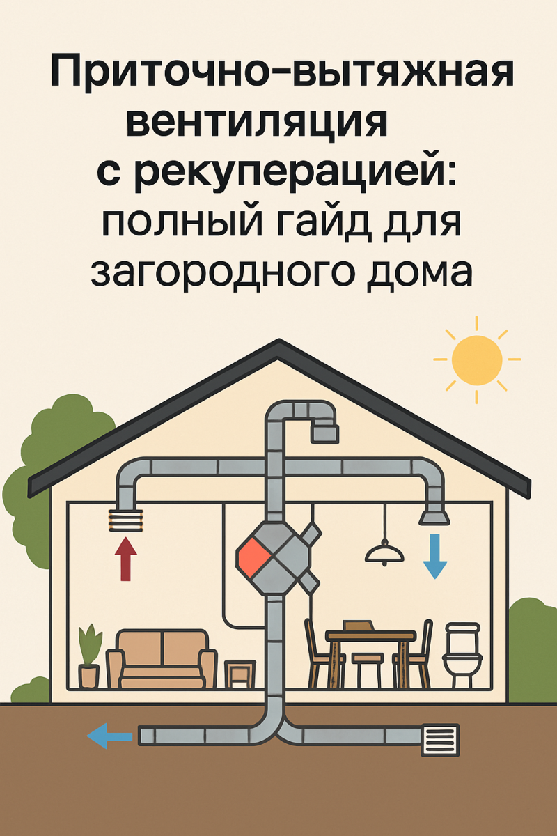 Приточно-вытяжная вентиляция с рекуперацией: полный гайд для загородного дома