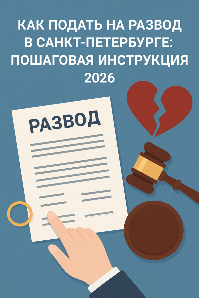 Как подать на развод в Санкт‑Петербурге: пошаговая инструкция 2026