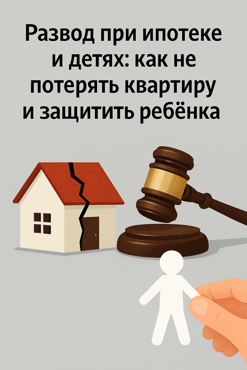 Развод при ипотеке и детях: как не потерять квартиру и защитить ребёнка