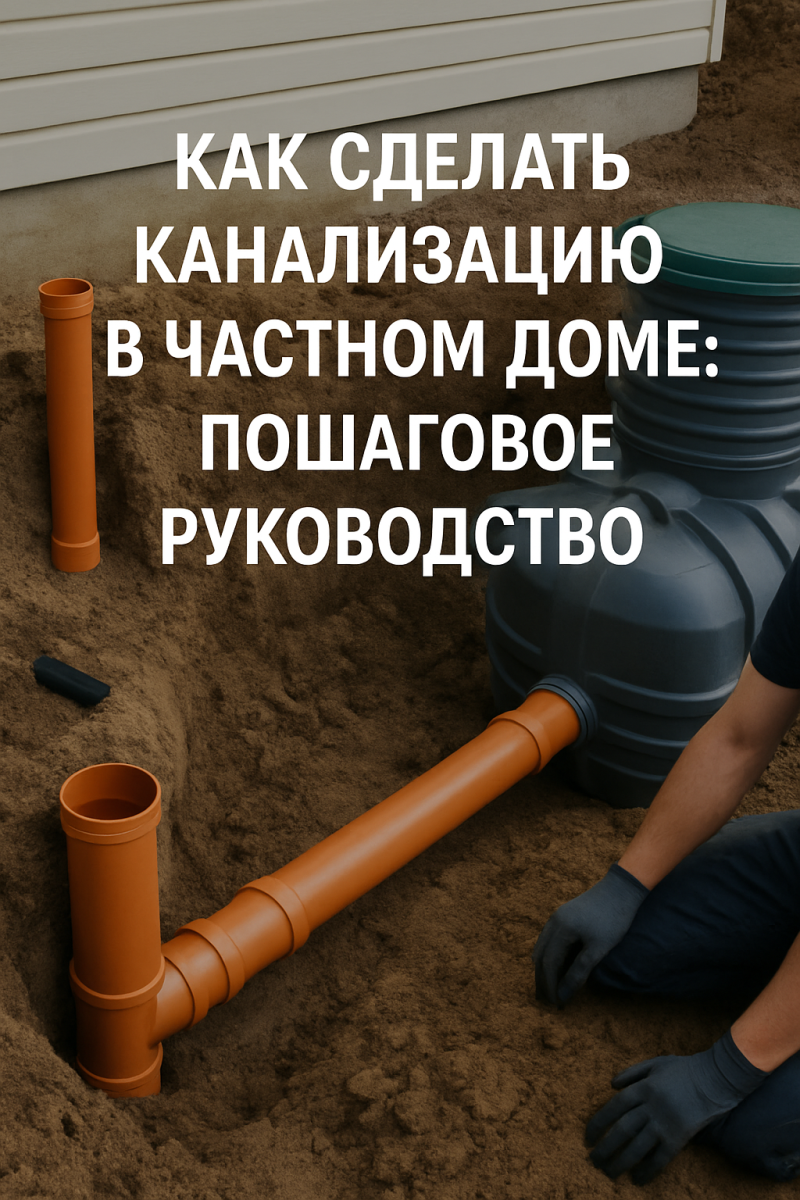 Как сделать канализацию в частном доме: пошаговое руководство